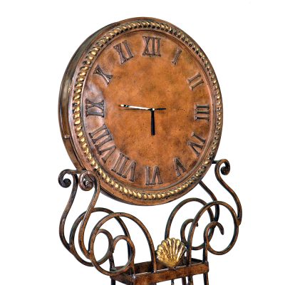 round clock on metal stand s607clock1-1 sigla furniture
