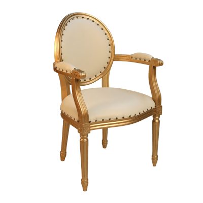 Louis XVI Accent Arm Dining Chair