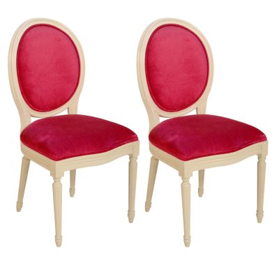 Louis XVI Accent Dining Side Chair Double