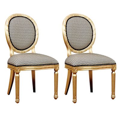 Louis XVI Accent Vanity Chair Double