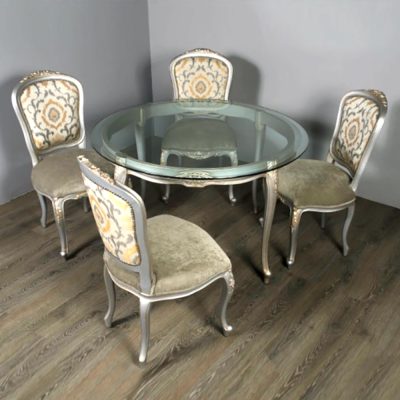 Louis XV 5-Piece Dancing Lady Dining Set