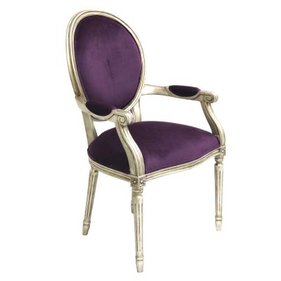 Louis XVI Accent Arm Dining Chair