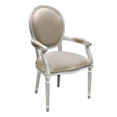 Louis XVI Accent Arm Dining Chair